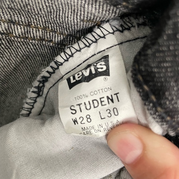 COPY - Vintage Levi's Black Tab 550 Student🌟 - Picture 7 of 8